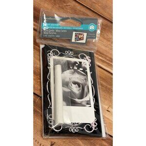Recollections 339211 Black & White Mini Photo Cards WITH ENVELOPE & CHALK
